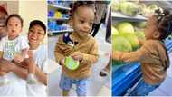 Ned Nwoko shares photos of Regina Daniels' son looking like a girl as he goes shopping