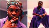 Celebrity style watch: Singer Patoranking gives fans suave take on oversized outfit trend