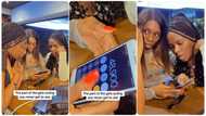 Funny young ladies calculate N48,000 bill at restaurant, split it into five, hilarious video emerges