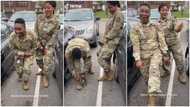 American female soldier on low cut & friend dance to Davido's Stand Strong song, their video stirs reactions
