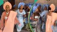 Drama as angry Nigerian bride pushes her asoebi girl on wedding day, video goes viral