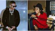 Video emerges as Wizkid records in Michael Jackson's studio, late singer's diamond gloves, other items spotted