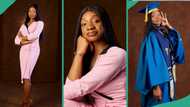 Tall lady with exceptional beauty graduates from UNIJOS as medical doctor