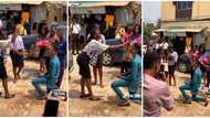 "You No Get money": Nigerian Lady Embarrasses Man as She Rejects His Proposal on Valentine's Day in Video