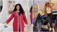 Actress Nkechi Blessing rewards sister’s hardwork with brand new car despite not owning one, fans praise her