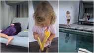 I go don slap am: Kid throws her dad's phone case inside water, man jumps into pool, thinks it's real phone