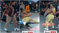Plus size lady in face cap dances with energy to Wizkid's Daddy Yo, makes powerful moves in video