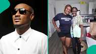 Video of 2Baba’s first daughter, Ehi, reacting to claims she looks like dad surfaces as he responds
