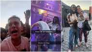 Dream come true for oyinbo man who cried during Burna Boy's performance, he climbs stage in video