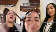 Pretty Oyinbo lady shows off her braids she made in Ibadan for N12k in video, Nigerians say she was cheated