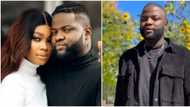"Show the same care in real life": Skales calls out wife for mourning his late mum