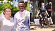 Sylvia Bichanga: Oyinbo lady relocates from US, falls in love with Kenyan man and now hawks on the streets