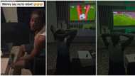 "God abeg o": Corper pleads on his knees after using his N33k allawee for sports bet, video trends