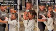 2 kids become eomtional as one burst into tears as they meet baby sister for the first time, video trends