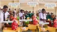 "They are not children": Schoolboy in uniform buys Valentine's gift for his girl, gives it to her in class