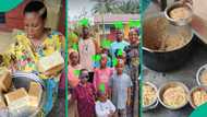 Mother of 10 seen serving food to her children from big pot, video gets attention on TikTok