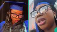 Lady cries bitterly as nobody shows up on her graduation day, video breaks hearts