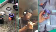 Young Nigerian man builds blender from simple materials and it works effortlessly