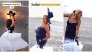 Instagram vs reality: Fashionista Kiekie shares hilarious video of maternity shoot BTS