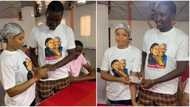 "Na you wan impress your village people": Simple couple do 'low-budget' wedding, wear only T-shirts