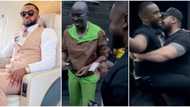 "Arrest this guy, kick him out": Funny moment actor Williams Uchemba sprayed Pastor Tobi naira notes