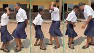 2 blind girls perform Shalipopi's Pluto dance in viral video, Nigerians react