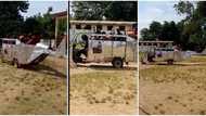 "Wonders shall never end": Man rebuilds his Keke to look like helicopter, video shows him riding around town
