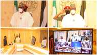 Photos emerge as President Buhari presides over FEC meeting