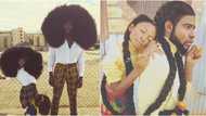 Dad and daughter take over the internet with their natural Afro-hairdos (photos)