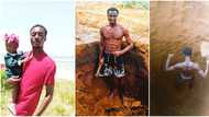 "I make N3700 everyday": Young man begins digging septic tanks for people to raise cash for laptop