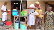 "I'm a corper": NYSC member takes camp meal ticket to local restaurant, insists on free food in prank video