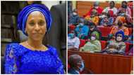 Just like Aisha Buhari, Osinbajo’s wife storms National Assembly