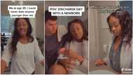 "God humbled me": Lady who said she won't date anyone younger than her married 23-yr-old man, they have kids