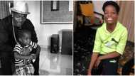 Like father like son: Fans gush over adorable throwback photo of Wizkid with his first child Tife