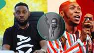 "Na ur papa teach us work": AY Makun replies Seun Kuti's rants about calling his daughter "dog"