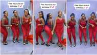 "God I want 3 babies": Triplets in matcing red jumpsuit display beautiful dance steps, video goes viral