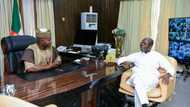 Oshiomhole visits Kogi state, meets with Yahaya Bello