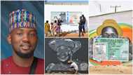 "My work went viral on Twitter": Nigerian man who has painted Davido, Okonjo-Iweala, TB Joshua speaks