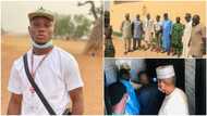 Corps member renovates 6 toilets in Adamawa, govt officials commission project, photos get Nigerians talking