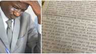 Na computer write am: Nigerians react to viral photo of beautiful handwriting that looks like system font