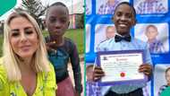 Boy rescued after being abandoned and accused of being a witch graduates from primary school