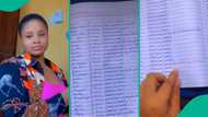 After birthday celebration, lady compiles names of people who posted her photos on social media