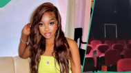 Nigerian lady captures herself alone in empty cinema after buying the only ticket