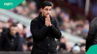 Mikel Arteta reacts as Arsenal drops points in Premier League title race with loss to Aston Villa