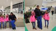 "God did for us": Nigerian lady excited as she relocates to America with her 2 kids, shares photos