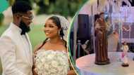 "Holy Mary was there": Ekene Umenwa sets up altar, keeps table for Jesus at her wedding