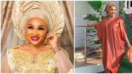 Asoebi drama: Mercy Aigbe attends wedding in boubou, says 'I've learnt to make the best of every situation'