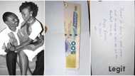 Romantic Nigerian man wakes his lovely wife up with an envelope full of minted Naira notes on Easter morning