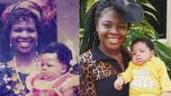"So many years have passed": Lady recreates childhood photo with late mother, stirs emotions