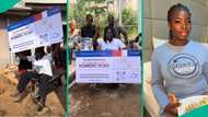 Air Peace reportedly visits lady who celebrated being first in her community to enter aeroplane